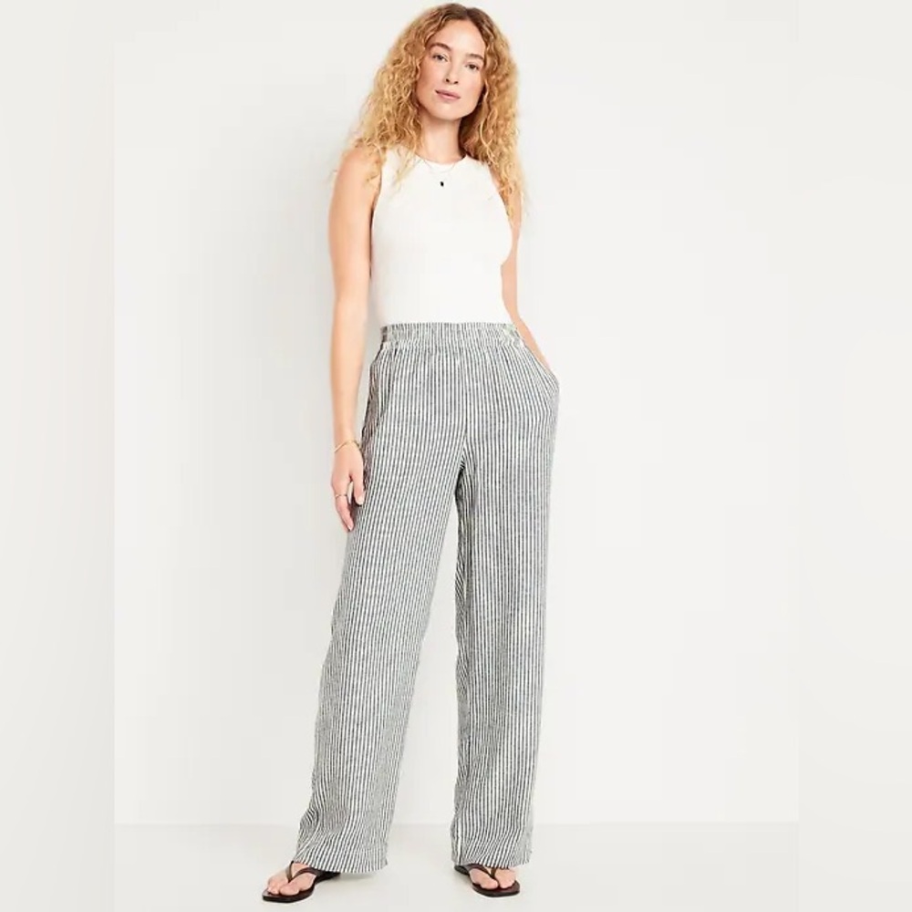Old Navy high waist linen pant